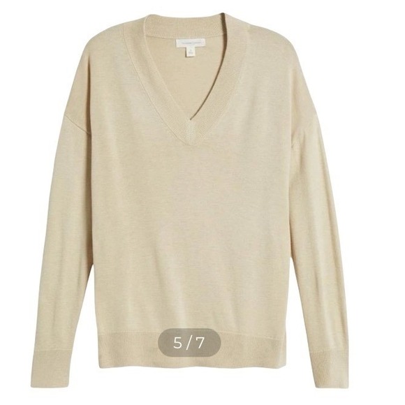 Treasure & Bond V-Neck Sweater Wool blend sweater Women's size S - Picture 3 of 5